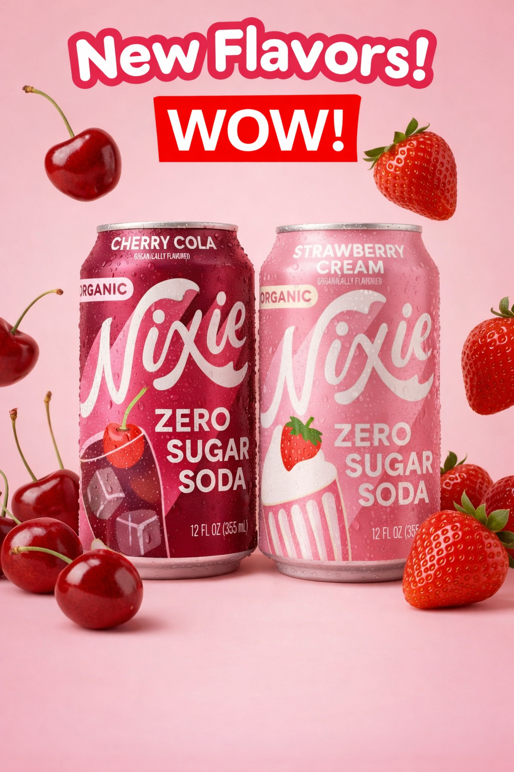 Love at First Sip: Nixie Cherry Cola & Strawberry Cream Zero Sugar