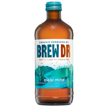 Load image into Gallery viewer, Brew Dr. Organic Kombucha Drink, Clear Mind, 14 fl oz Glass Bottles (Pack of 12)