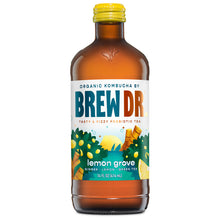 Load image into Gallery viewer, Brew Dr. Organic Kombucha Drink, Lemon Grove, 14 fl oz Glass Bottles (Pack of 12)