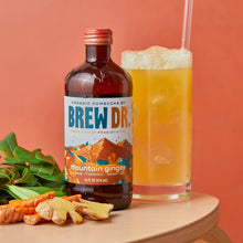 Load image into Gallery viewer, Brew Dr. Organic Kombucha Drink, Mountain Ginger, 14 fl oz Glass Bottles (Pack of 12)