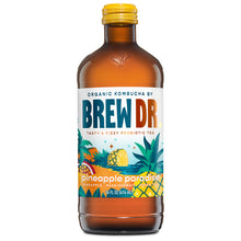 Load image into Gallery viewer, Brew Dr. Organic Kombucha Drink, Pineapple Paradise, 14 fl oz Glass Bottles (Pack of 12)