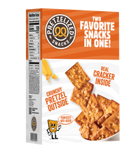Load image into Gallery viewer, PRETZELIZED Pretzel Crackers, Cheddar Flavored, 6.5oz Box - Multi-Pack