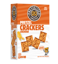 Load image into Gallery viewer, PRETZELIZED Pretzel Crackers, Cheddar Flavored, 6.5oz Box - Multi-Pack