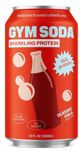Load image into Gallery viewer, GYM SODA Sparkling Protein Soda, Classic Cola, 12oz (Pack of 12)