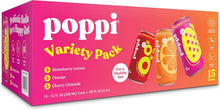 Load image into Gallery viewer, Poppi Prebiotic Soda, 3 Flavor Variety, 12oz (Pack of 15)