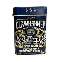 Load image into Gallery viewer, Clawhammer Organic Mints, Strong Peppermint, 1.07oz (Pack of 12)