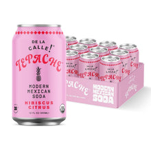 Load image into Gallery viewer, De La Calle Tepache Modern Mexican Soda, Hibiscus Citrus, 12oz (Pack of 12)