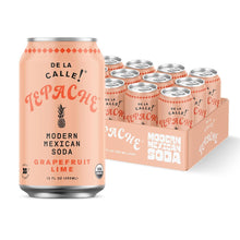 Load image into Gallery viewer, De La Calle Tepache Modern Mexican Soda, Grapefruit Lime, 12oz (Pack of 12)