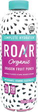 Load image into Gallery viewer, ROAR Organic Electrolyte Infusion Drink, Dragon Fruit Punch, 18 oz (Pack of 12)