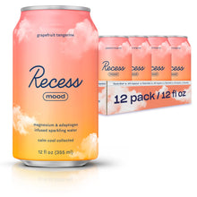 Load image into Gallery viewer, Recess Mood Magnesium & Adaptogen Drink, Grapefruit Tangerine, 12oz (Pack of 12)