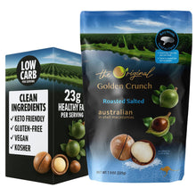 Load image into Gallery viewer, Golden Crunch Australian Macadamia Nuts, Roasted Salted, 7.9oz - Multi-Pack
