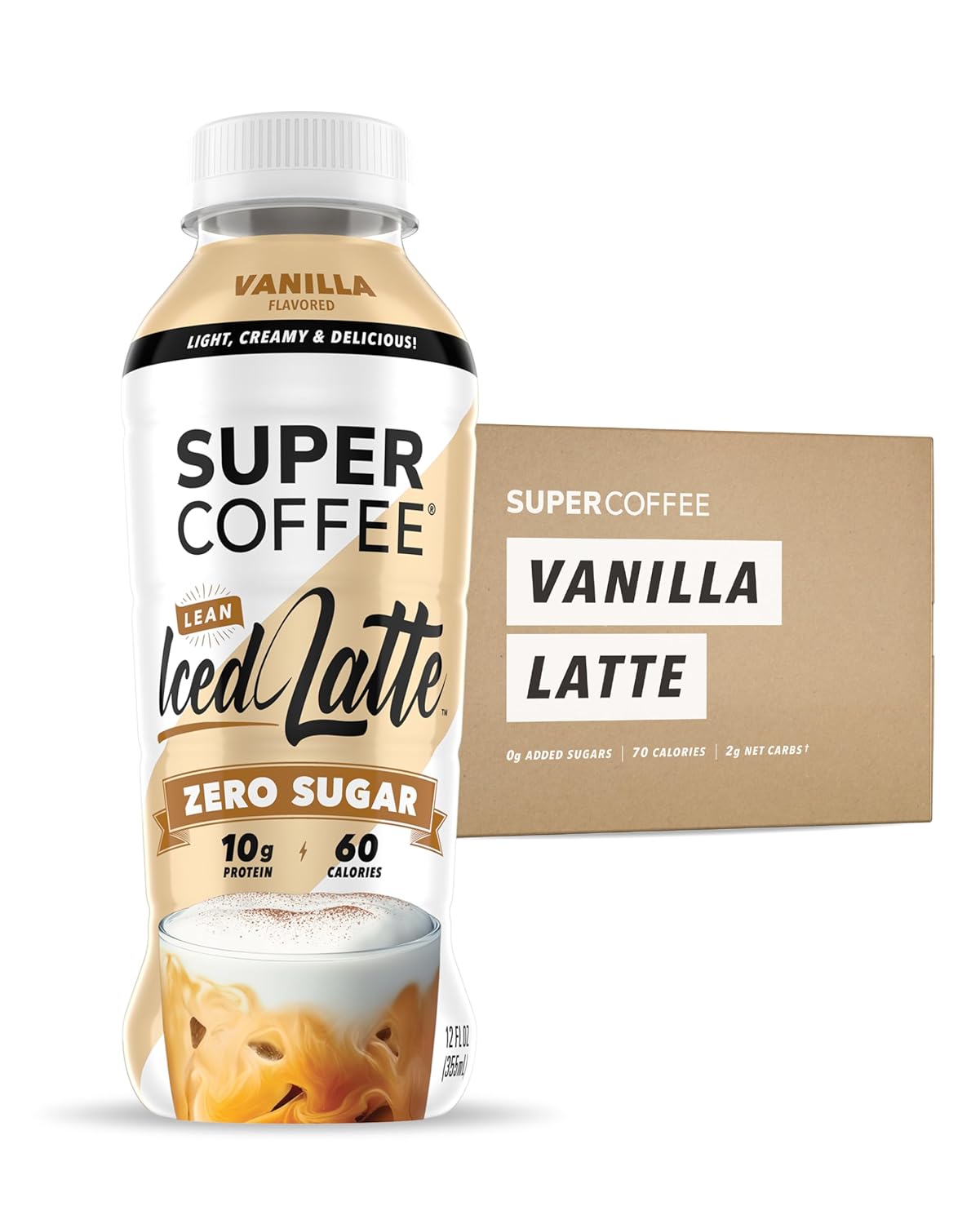 Super Coffee, Vanilla Latte, 12oz (Pack of 12) – Oasis Snacks