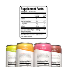 Load image into Gallery viewer, MITRA9 Sparkling Kava Beverage, 4 Flavor Variety, 12oz (Pack of 12)