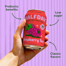Load image into Gallery viewer, HALFDAY Prebiotic Tea, Raspberry, 12oz (Pack of 12)