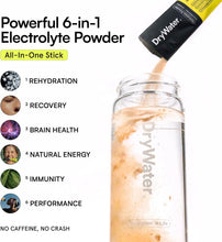 Load image into Gallery viewer, DryWater Electrolyte Powder Packets, Lemon Lime, 0.39oz (Pack of 12)