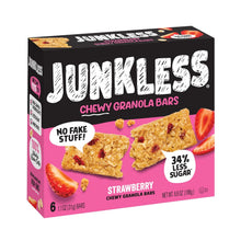 Load image into Gallery viewer, Junkless Chewy Granola Bars, Strawberry, 1.1 oz (Pack of 4)