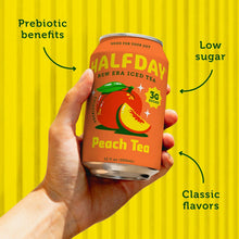 Load image into Gallery viewer, HALFDAY Prebiotic Tea, Peach, 12oz (Pack of 12)