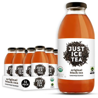 Just Ice Tea, Original Black Tea, 16oz (Pack of 12)