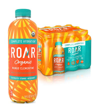 Load image into Gallery viewer, ROAR Complete Hydration Organic Drink, Mango Clementine, 18 oz (Pack of 12)