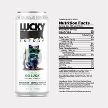 Load image into Gallery viewer, Lucky Energy Sparkling Energy Drink, OG Luck, 16oz (Pack of 12)