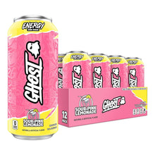 Load image into Gallery viewer, Ghost Energy Drink, Sour Pink Lemonade, 16oz (Pack of 12)