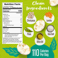 Load image into Gallery viewer, PeaKaPop Veggie Popped Chips, Sea Salt, 1oz (Pack of 20)