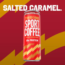 Load image into Gallery viewer, Throne Sport Cold Brew Coffee 10g Protein, Salted Caramel Latte, 11oz (Pack of 12)