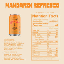 Load image into Gallery viewer, De La Calle Tepache Modern Mexican Soda, Mandarin Refresco, 12oz (Pack of 12)