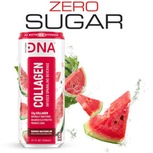 Load image into Gallery viewer, HydraDNA Collagen Infused Sparkling Drink, Watermelon, 12oz (Pack of 12)