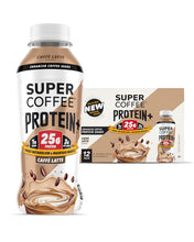 Load image into Gallery viewer, Super Coffee PROTEIN + Caffe Latte, 12oz (Pack of 12)