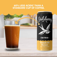 Load image into Gallery viewer, Sail Away Cold Brew Nitro Coffee, Touch of Sweet, 11.5oz (Pack of 12)