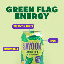 Load image into Gallery viewer, SWOON Sugar Free Iced Tea, Green Tea, 12oz (Pack of 12)