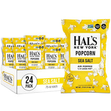 Load image into Gallery viewer, Hal's New York Gluten Free Popcorn, Sea Salt, 0.75 oz (Pack of 24)