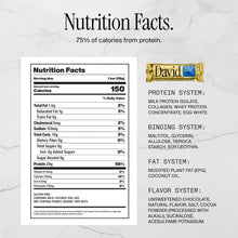 Load image into Gallery viewer, David Protein Bar, Chocolate Chip Cookie Dough, 2.05oz (Pack of 12)