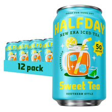 Load image into Gallery viewer, HALFDAY Prebiotic Iced Tea, Sweet Tea, 12oz (Pack of 12)