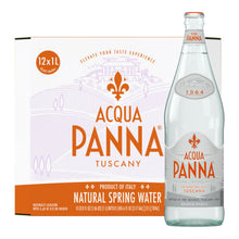 Load image into Gallery viewer, Acqua Panna Natural Spring Water, 1 Liter Glass Bottles (Pack of 12)