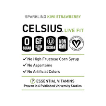 Load image into Gallery viewer, CELSIUS Sparkling Energy Drink, Kiwi Strawberry, 12oz (Pack of 12)