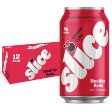 Load image into Gallery viewer, Slice Prebiotic & Probiotic Soda Pop, Classic Cola, 12oz (Pack of 12)