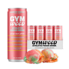 GYM WEED Athletic Focus Drink, Rainbow Sherbet, 12oz (Pack of 12)