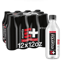 Load image into Gallery viewer, Essentia Ionized Alkaline 9.5 pH Bottled Water, 12 Ounce, (Pack of 12)
