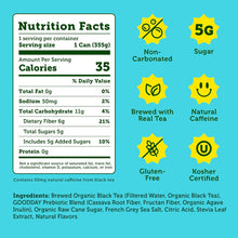 Load image into Gallery viewer, HALFDAY Prebiotic Iced Tea, Sweet Tea, 12oz (Pack of 12)