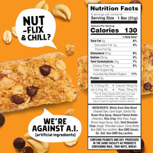 Load image into Gallery viewer, Junkless Chewy Granola Bars, Peanut Butter Chocolate Chip, 1.1 oz (Pack of 4)