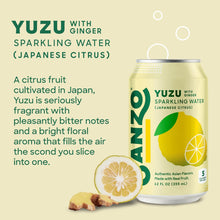 Load image into Gallery viewer, Sanzo Flavored Sparkling Water, Yuzu (Lemon), 12oz (Pack of 12)