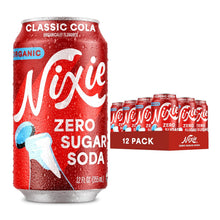Load image into Gallery viewer, Nixie Organic Zero Sugar Soda, Classic Cola, 12oz (Pack of 12)
