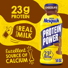 Load image into Gallery viewer, Nestle Nesquik Protein Power Milk, Chocolate, 14oz (Pack of 12)