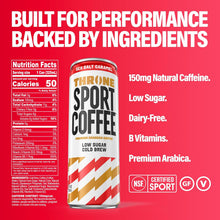 Load image into Gallery viewer, Throne Sport Cold Brew Coffee, Sea Salt Caramel, 11oz (Pack of 12)