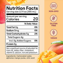 Load image into Gallery viewer, Sanzo Flavored Sparkling Water, Mango (Alphonso), 12oz (Pack of 12)