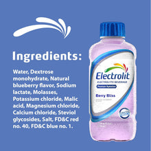 Load image into Gallery viewer, Electrolit Electrolyte Hydration Beverage, Berry Bliss, 21oz (Pack of 12)
