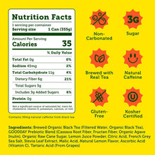 Load image into Gallery viewer, HALFDAY Prebiotic Iced Tea, Lemon, 12oz (Pack of 12)