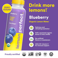 Load image into Gallery viewer, Lemon Perfect Lemon Water, Blueberry, 15.2oz (Pack of 12)